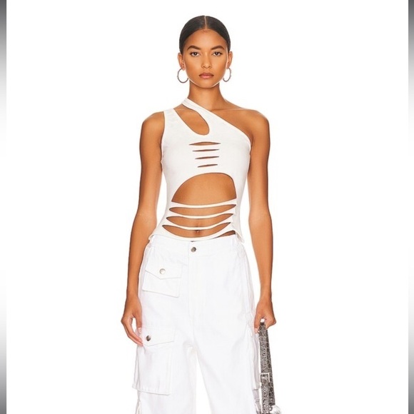 h:ours Tops - H:ours x Revolve Noelle Top in White NWT